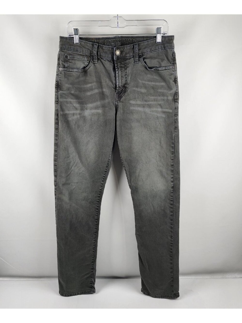 American Eagle Outfitters Jeans Mens 32x31 Gray Greenish Active Flex Slim Denim